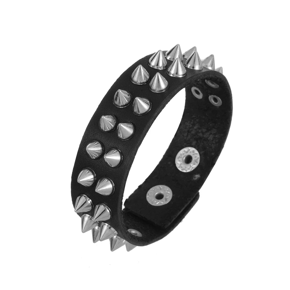 PUNK LEATHER CUFFS